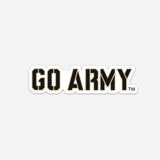 GO ARMY Stencil Sticker